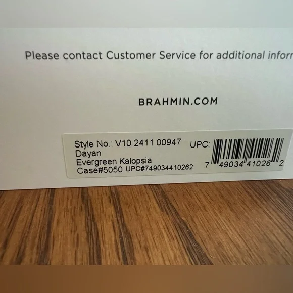 NWT Brahmin Dayan Leather Snake Embossed Shoulder Bag ONLY - Evergreen Kalopsia. - Picture 9 of 9